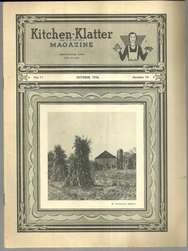 Kitchen Klatter Magazine October 1946 Halloween Hilarity Party/October Garden
