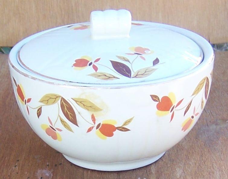 Vintage Hall's China Jewel Tea Grease Jar with Lid