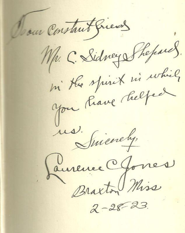 Piney Woods and Its Story Signed by Laurence Jones 1922 1st edition Illustrated