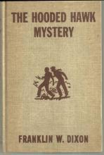 Hooded Hawk Mystery by Franklin Dixon Hardy Boys #34 Brown Tweed Cover 1954