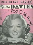 Sweetheart Darling Marion Davies in Peg O My Heart 1933 Sheet music