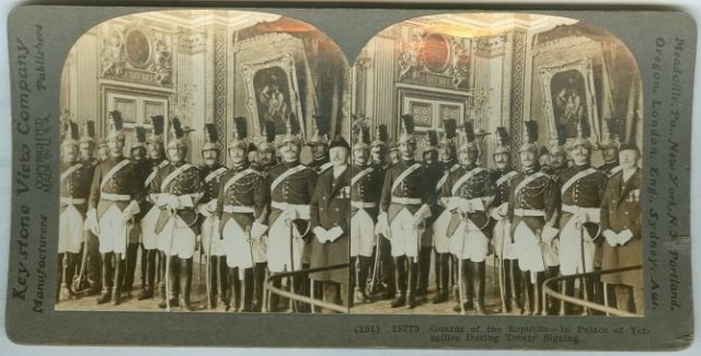 Guards of the Republic Versailles Stereoview Card