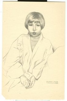 Eduardo Malta 1937 Exposition de Paris Eugenia Postcard