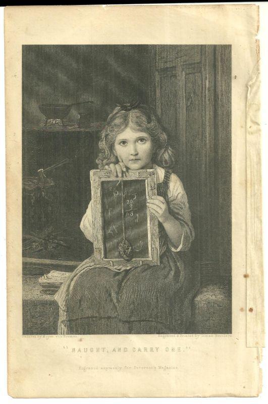 Meyer von Breman Print Naught and Carry One from 1876 Peterson's Magazine