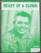 Heart of a Clown Recorded by Wade Ray 1952 Sheet Music