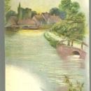 Victorian Trade Card for Ville de Saint Denis, Paris with Town Landscape