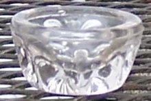 Barreled Thumbprint Open Individual Salt Clear