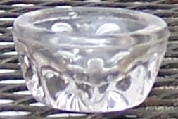 Barreled Thumbprint Open Individual Salt Clear