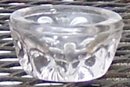 Barreled Thumbprint Open Individual Salt Clear