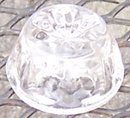 Barreled Thumbprint Open Individual Salt Clear