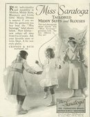 Miss Saratoga Garments 1921 Magazine Advertisement