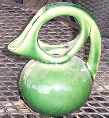 Dryden Modern Design Green Pitcher With Large Handle