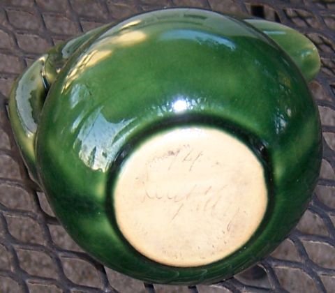 Dryden Modern Design Green Pitcher With Large Handle