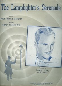 Lamplighter's Serenade featured by Sammy Kaye 1942 Sheet Music