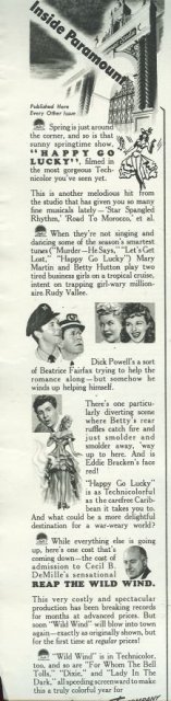 1943 World War II Paramount Magazine Advertisement