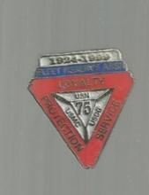 Vintage Lapel Pin Fleet Reserve Assn 1924-1999 75 Years USN, USMC, USCG