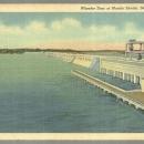 Vintage Unused Postcard of Wheeler Dam at Muscle Shoals, Decatur, Alabama