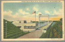 Postcard Wheeler Dam at Muscle Shoals Florence Sheffield and Tuscumbia Alabama