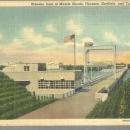 Postcard Wheeler Dam at Muscle Shoals Florence Sheffield and Tuscumbia Alabama