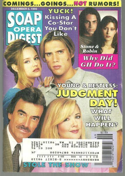 Soap Opera Digest Magazine December 5, 1995 Young and Restless Judgment Day