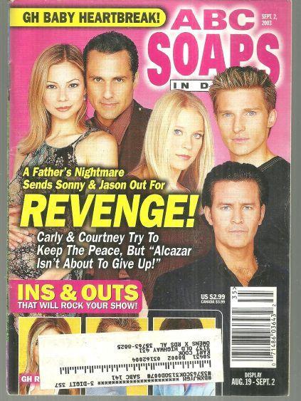 ABC Soaps in Depth September 2, 2003 General Hospital Revenge On Cover