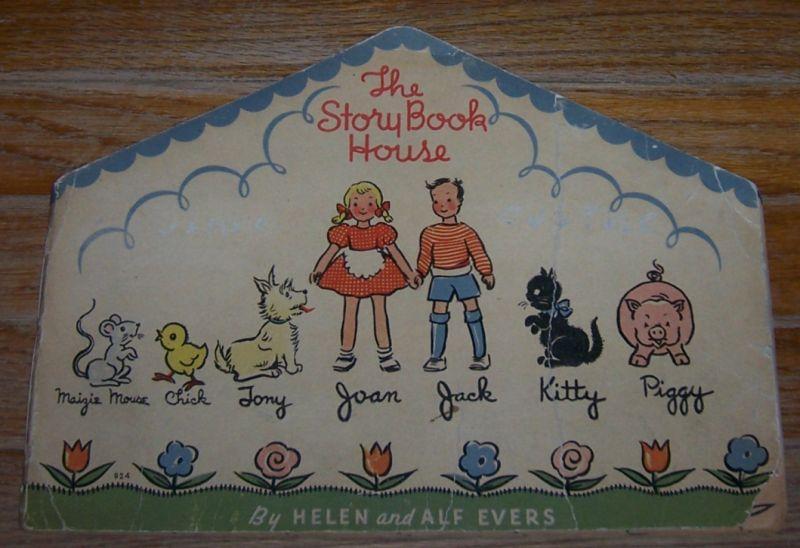 Story Book House by Helen and Alf Evers 1936 Vintage Picture Shape Book