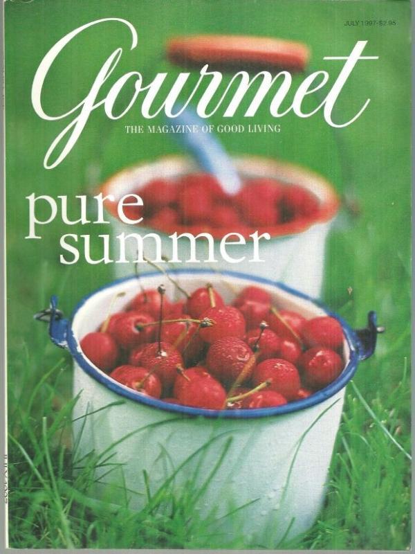 Gourmet Magazine July 1997 Summer Cherries on Cover
