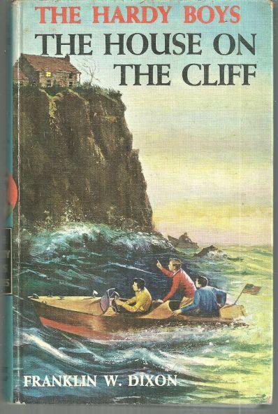 House on the Cliff by Franklin Dixon Hardy Boys #2 Matte Blue Brown Ends 1959