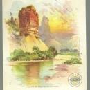 Victorian Trade Card for Clark's Spool Cotton The Cliffs on Green River CO