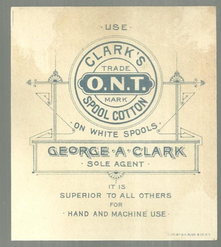 Victorian Trade Card for Clark's Spool Cotton The Cliffs on Green River CO