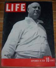 Life Magazine September 19, 1938 Jim Farleyon cover/Ann Gutkin/Frank Capra