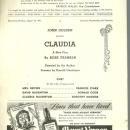 Playbill Claudia August 1941 Starring Frances Starr Donald Cook Dorothy McGuire