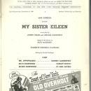 Playbill My Sister Eileen September 1941 Starring Shirley Booth Vintage Ads
