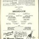 Playbill Brigadoon November 1947 Starring Marion Bell and James Mitchell