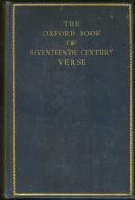 Oxford Book of Seventeenth Century Verse Edited by H. J. C. Grierson 1938