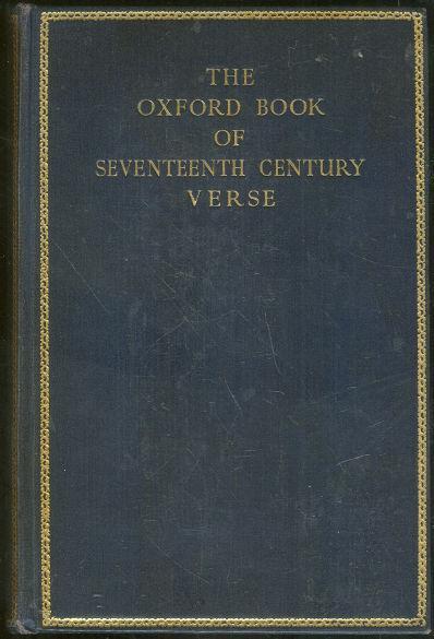 Oxford Book of Seventeenth Century Verse Edited by H. J. C. Grierson 1938