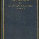 Oxford Book of Seventeenth Century Verse Edited by H. J. C. Grierson 1938