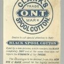Victorian Die Cut Trade Card for Clark's Spool Cotton With Children Playing