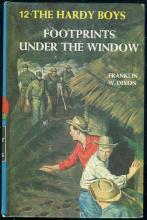 Footprints Under the Window by Franklin Dixon Hardy Boys #12 Matte Blue Cover