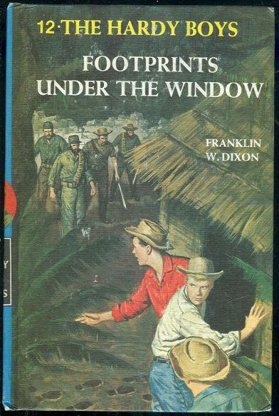 Footprints Under the Window by Franklin Dixon Hardy Boys #12 Matte Blue Cover