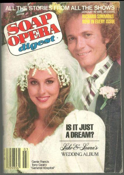 Soap Opera Digest Magazine January 19, 1982 Luke and Laura's Wedding Album Cover