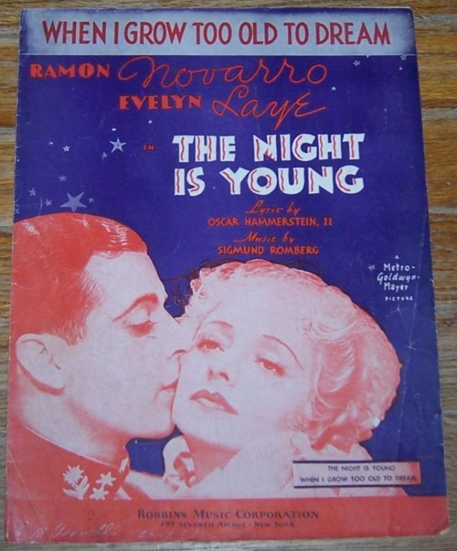When I Grow Too Old to Dream From The Night is Young starring Ramon Novarro 1935