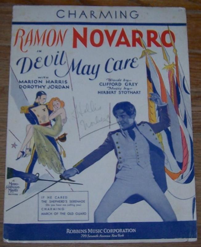 Charming From Devil May Care Starring Ramon Novarro 1929 Sheet Music