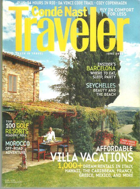Conde Nast Traveler Magazine June 2006 The Seychelles, Villa Vacations, Morocco