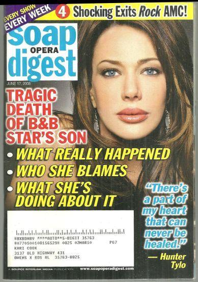 Soap Opera Digest Magazine June 17, 2008 Hunter Tylo on the Cover