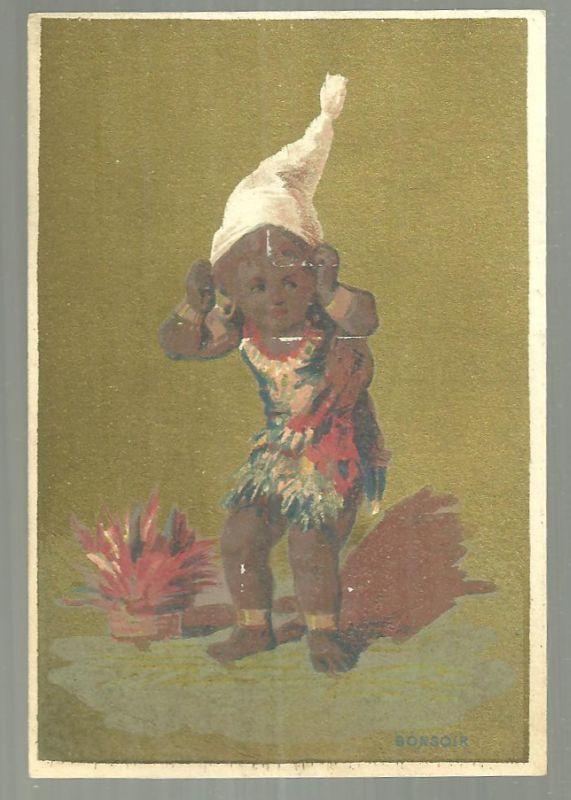 Victorian Trade Card for Edgar S. Allien Men's Outfitter African American Boy