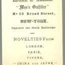 Victorian Trade Card for Edgar S. Allien Men's Outfitter African American Boy