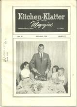 Kitchen Klatter Magazine November 1958 Thanksgiving Memories/Chocolate Cakes