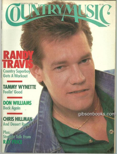 Country Music Magazine March/April 1988 Randy Travis on the Cover
