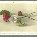 Victorian Card with Flowers Joy and All Fair Things Attend Your Christmas-Tide
